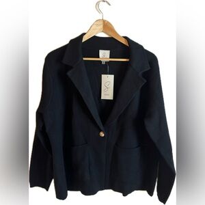 NWT Sioni Black Sweater Jacket